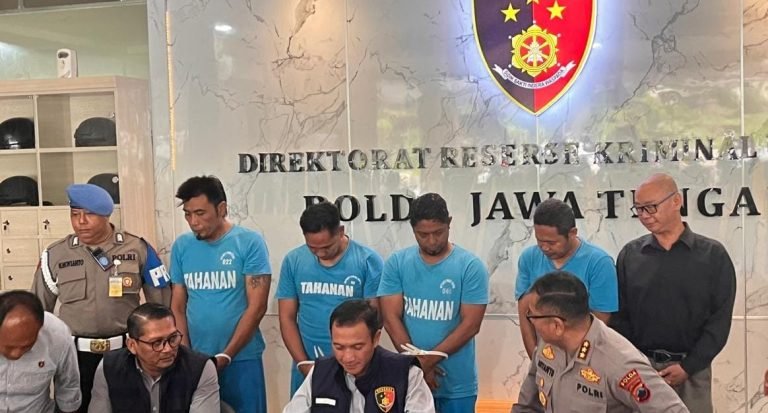 Empat anggota ormas Grib Jaya semarang diamankan polisi karena merusak properti PT KAI