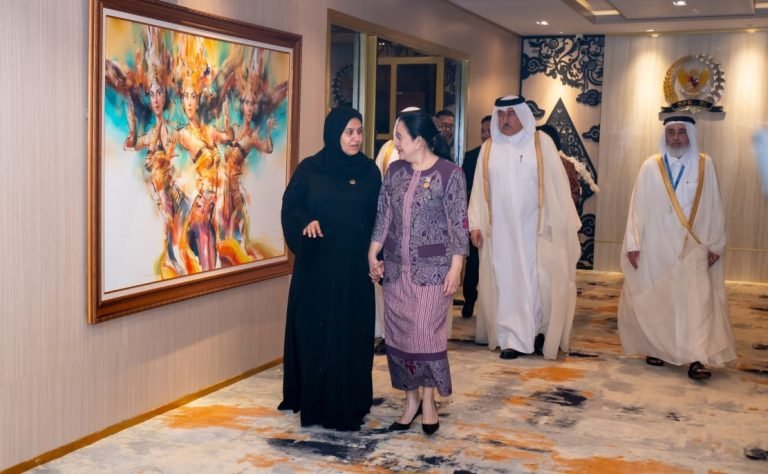 Puan Maharani bertemu dengan pimpinan parlemen Qatar di sela gelara PUIC ke-19 di Gedung DPR RI.