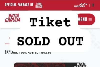 Tiket Timnas vs China habis terjual