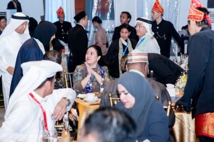 Ketua DPR RI Puan Maharani menghadiri jamuan makan malam Uni Parlemen Negara-Negara Anggota Organisasi Kerjasama Islam atau Parliamentary Union of the OIC Member States (PUIC) ke-19 di Museum Nasional, Jakarta Pusat. Minggu (11/5/2025).
