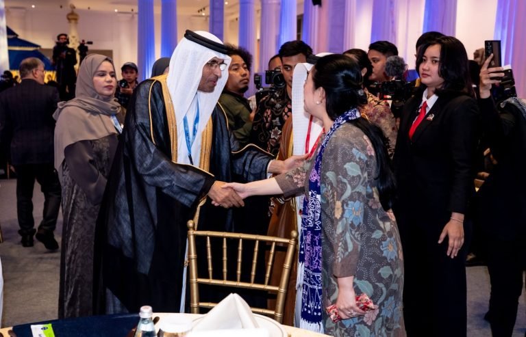 Ketua DPR RI Puan Maharani menghadiri jamuan makan malam Uni Parlemen Negara-Negara Anggota Organisasi Kerjasama Islam atau Parliamentary Union of the OIC Member States (PUIC) ke-19 di Museum Nasional, Jakarta Pusat. Minggu (11/5/2025).