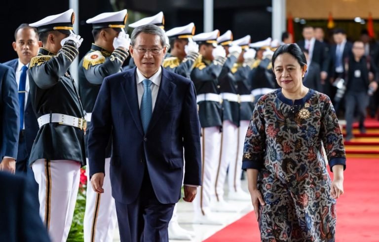 Ketua DPR RI Puan Maharani menerima kunjungan resmi Perdana Menteri (PM) Republik Rakyat Tiongkok (RRT) atau China, Li Qiang, dan rombongan, di Gedung Nusantara DPR RI, Jakarta, Minggu (25/5/2025) sore.