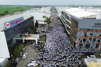 Pabrik tekstil Sritex saat masih beroperasi.