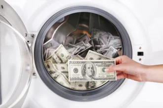 Ilustrasi money laundry atau tindak pidana pencucian uang (TPPU).