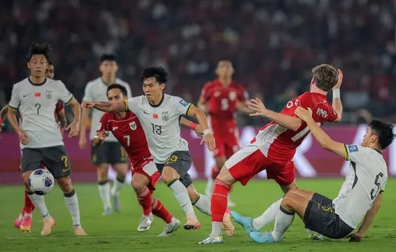Timnas Indonesia naik peringkat ke 117 setelah berhasil mengalahkan China dalam FIFA Matcday kualifikasi Piala Dunia 2026 babak ke-3