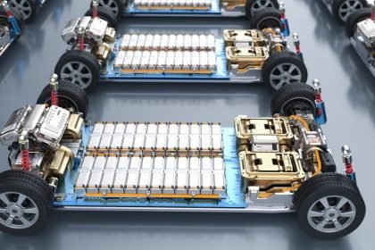 Ilustrasi baterai kendaraan listrik.