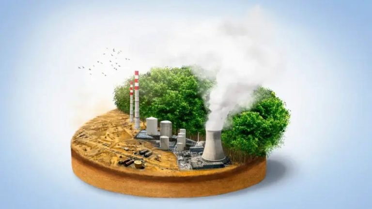 Ilustrasi emisi karbon.
