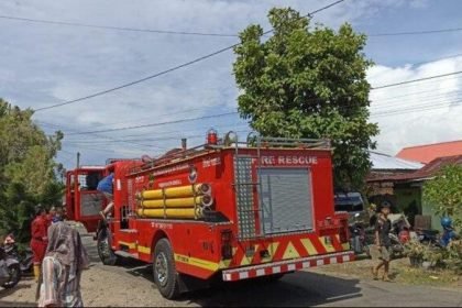 Ilustrasi truk pemadam kebakaran (damkar)