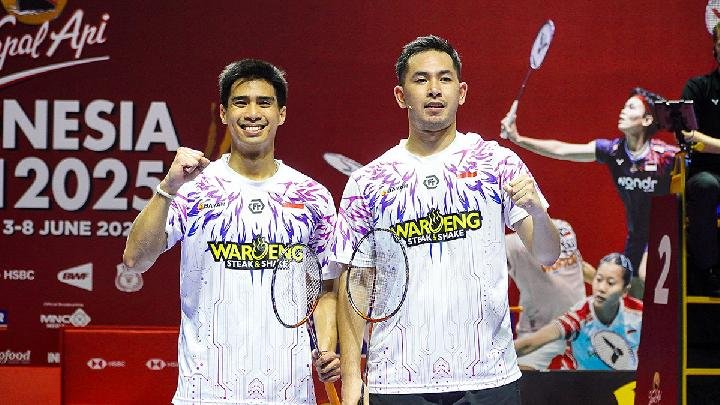Pasngan Sabar Karyaman/Reza Pahlevi gagal persembahkan gelar juara bagi Indonesia dalam gelaran Indonesia Open 2025.