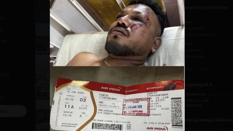 Ramesh satu-satunya penumpang pesawat Air India yang selamat.