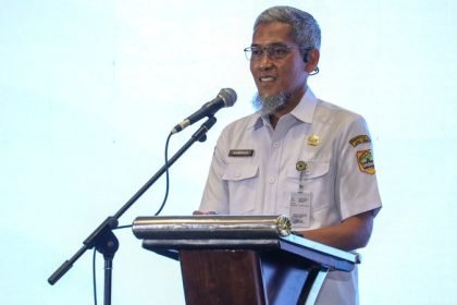 Sekda Jateng Sumarno saat memberi sambutan dalam acara di PO Hotel, Rabu (1162025). [Humas Pemprov Jateng]
