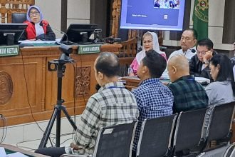 Empat saksi, termasuk pejabat Bapenda Binawan Febriarto diperiksa sebagai saksi sidang Mbak Ita di Pengadilan Tipikor Semarang, Rabu (972025). (bae)