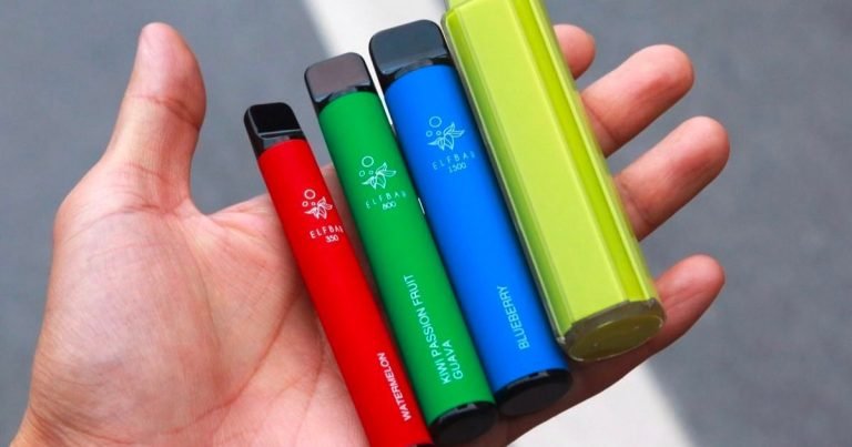 Ilustrasi vape sekali pakai.