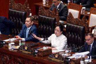 Ketua DPR RI Puan Maharani memimpin sidang rapat paripurna.
