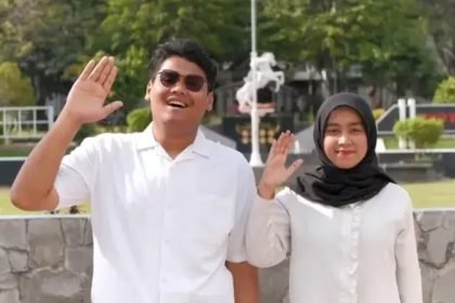 Ketua dan Wakil Ketua BEM Undip, Aufa Atha Ariq Aoraqi dan Khayimas Atha Chisbaini.