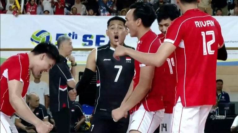 Timnas Voli Putra Indonesia berhasil menjuarai turnamen SEA V League 2025 di Jakarta International Veledrome, Minggu (20/7/2025) malam.