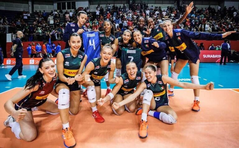 Timnas Voli Putri U-21 Italia berhasil menjuarai Volleyball Women’s U-21 World Championship 2025 di Surabaya, Minggu (17/8/2025). Di Partai Final, Italia menglahkan Jepang 3-2.