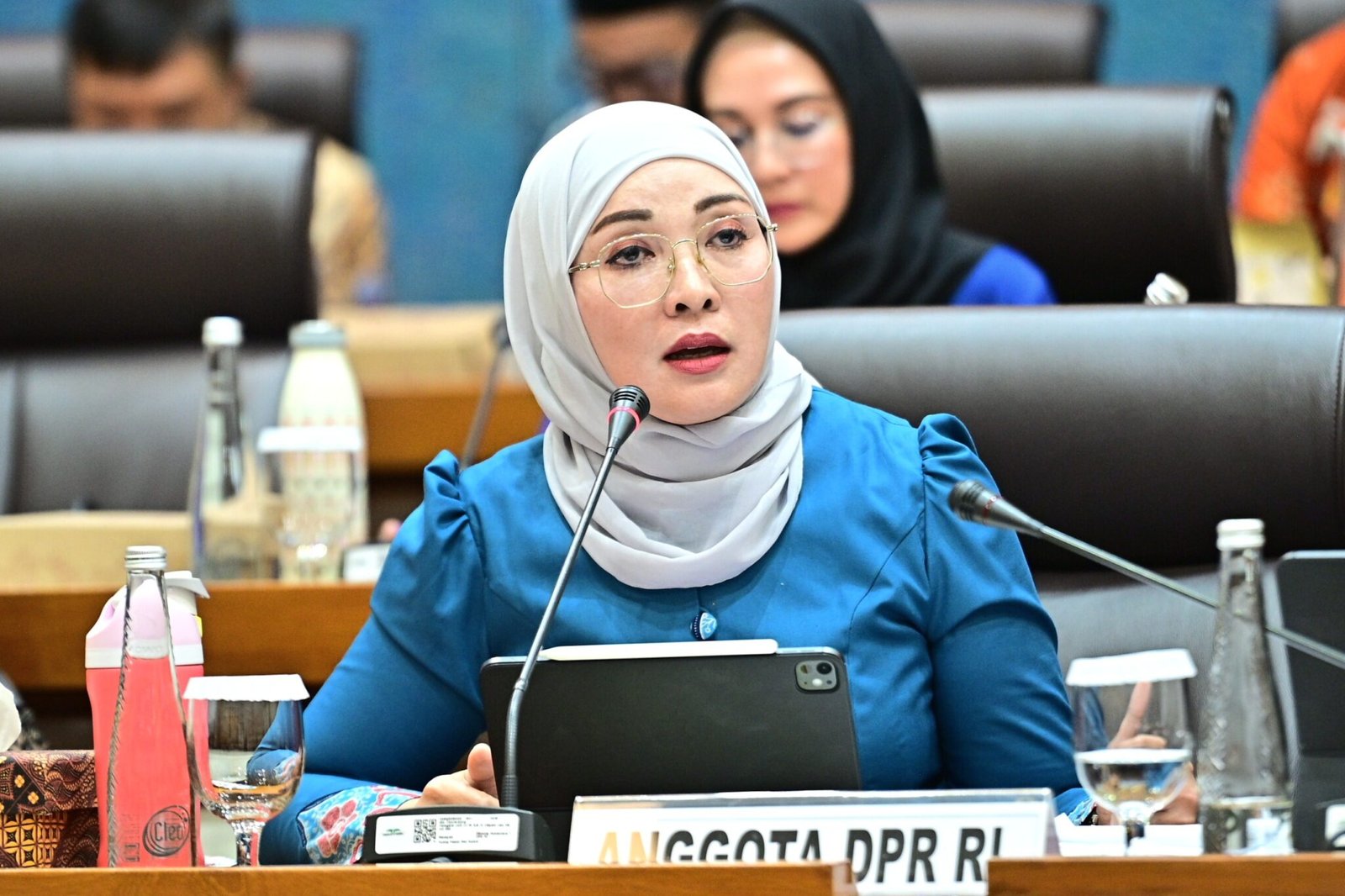 Anggota Komisi VII DPR RI Erna Sari Dewi dalam rapat bersama Kementerian Perindustrian di Gedung Nusantara Senayan Jakarta, Rabu (3/9/2025). Foto: dok.