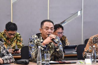 Anggota Komisi XII DPR RI, Sigit Karyawan Yunianto, saat mengikuti pertemuan bersama perguruan tinggi Institut Teknologi Sepuluh Nopember (ITS), PT PLN (Persero) dan stakeholder di Surabaya, Jawa Timur, Sabtu (30/8/2025)