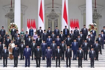 Kabinet Merah Putih Presiden Prabowo Subianto di awal pemerinttahan. Foto: dok.
