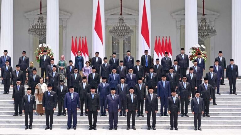 Kabinet Merah Putih Presiden Prabowo Subianto di awal pemerinttahan. Foto: dok.