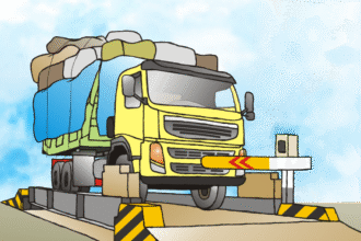 Ilustrasi truk ODOL.