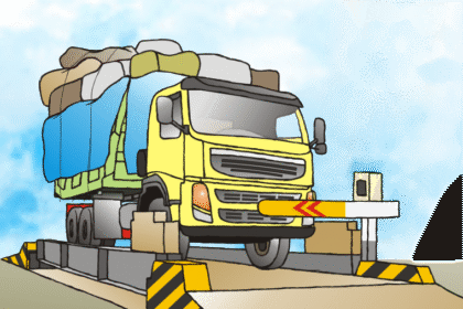 Ilustrasi truk ODOL.