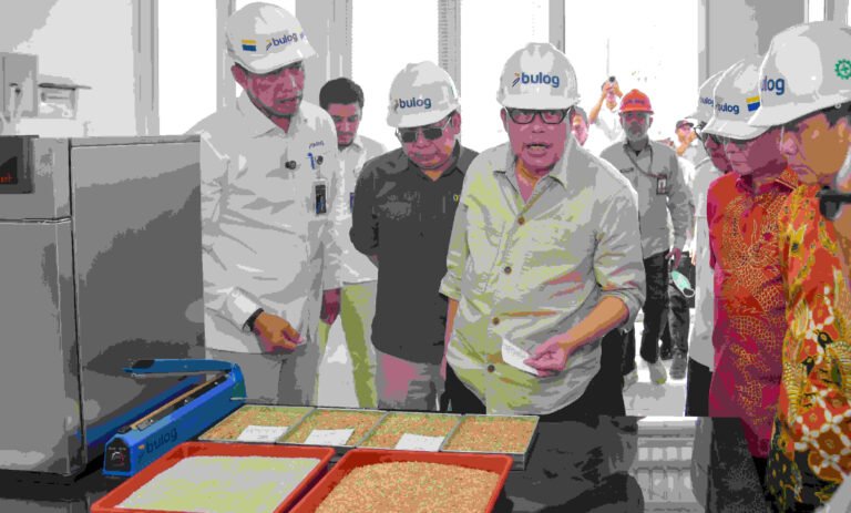 Pimpinan Panja Penyerapan Gabah dan Jagung Komisi IV DPR RI Alex Indra Lukman bersama tim saat meninjau sentra penggilingan padi di Subang Jabar, Senin (8/9/2025).. Foto: dok/is