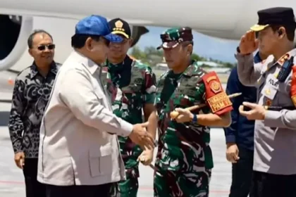 Kedatangan Presiden Prabowo SUbianto di Bali, Sabtu (13/9/2025).