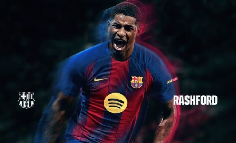 Penyerang Barcelona hasil pinjaman dari MU, Marcus Rashford.