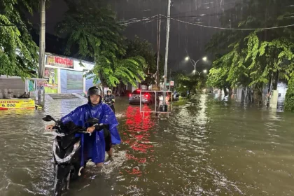 Ilustrasi banjir merendam sejumlah titik di Kota Semarang.