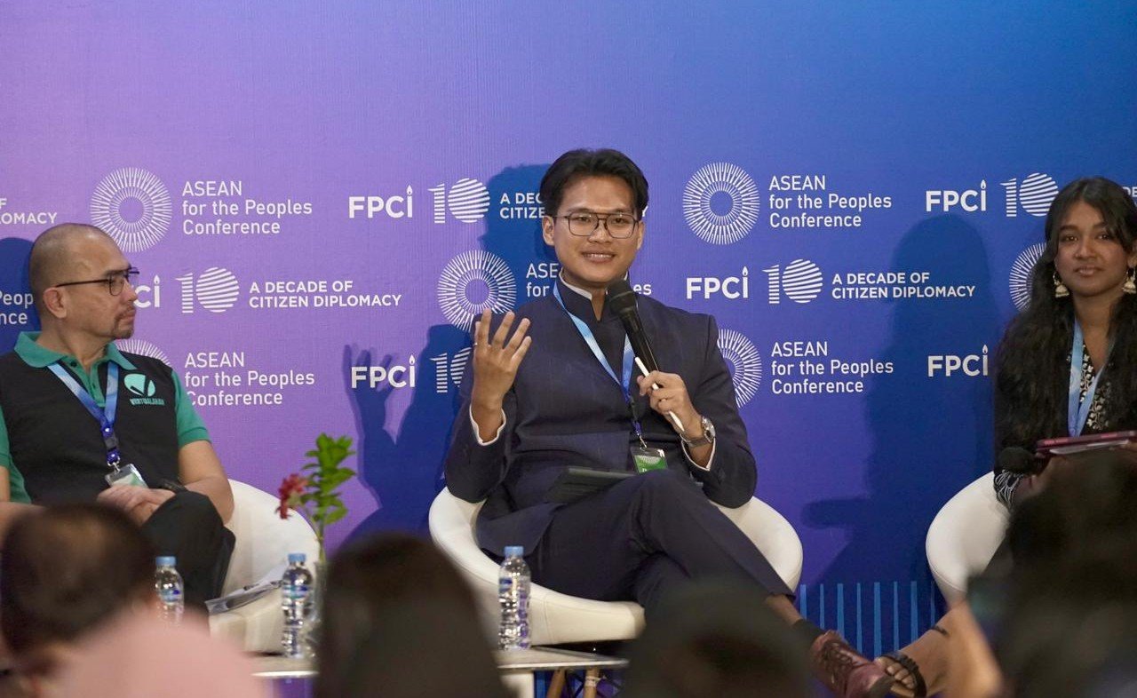 Muhammad Syaeful Mujab, anak muda asal Tegal, yang juga Ketua Indonesian Youth Diplomacy (IYD), jadi pembicara di forum internasional ASEAN for Peoples Conference.