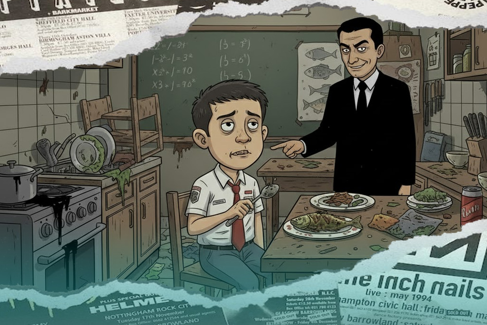 Ilustrasi keracunan MBG. (wahyu/grafis)