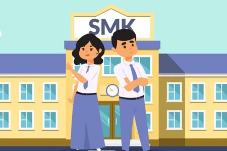 Ilustrasi siswa SMK.