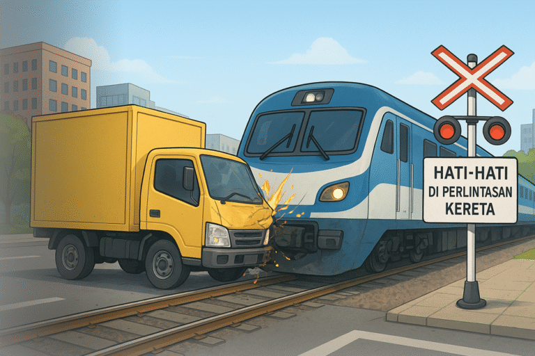 Ilustrasi truk boks tertemper kereta. (wahyu/grafis)