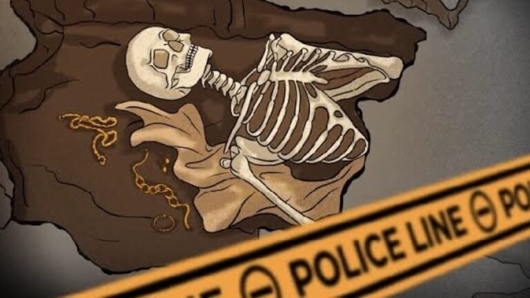 Ilustrasi penemuan kerangka manusia.