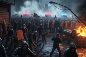 Ilustrasi korban kerusuhan.