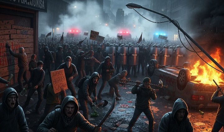 Ilustrasi korban kerusuhan.