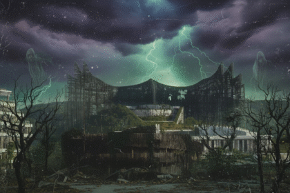 Ilustrasi Ibu Kota Nusantara (IKN) jadi kota hantu. (grafis/wahyu)