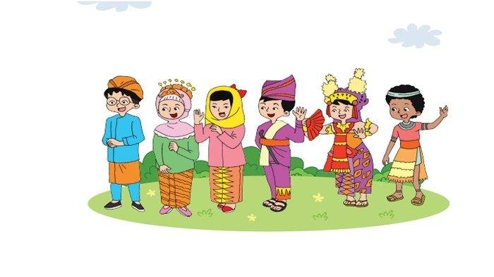Ilustrasi tari anak-anak.