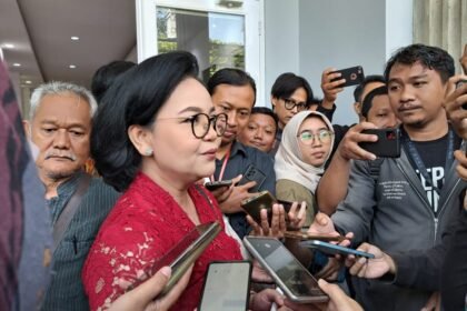 Agustina Wilujeng saat diwawancarai wartawan di Semarang pada Agustus 2024 lalu. (bae)