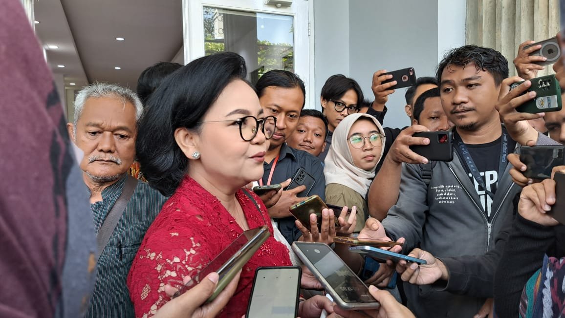 Agustina Wilujeng saat diwawancarai wartawan di Semarang pada Agustus 2024 lalu. (bae)