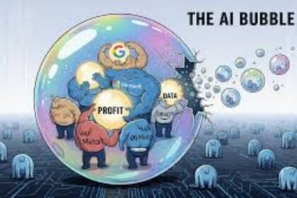 Ilustrasi AI bubble.