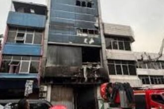 Kantor Terra Drone hangus terbakar tewaskan 22 orang.