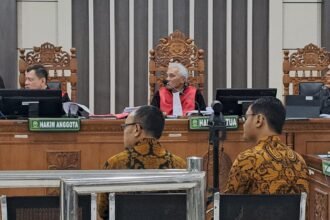 Analis Bank Jateng bersaksi di sidang korupsi kredit Sritex di Pengadilan Tipikor Semarang, Senin (26/1/2206). (bae)