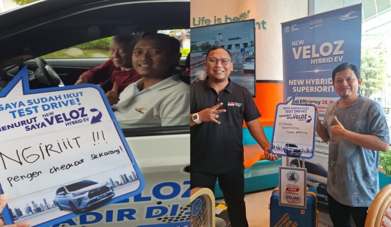 Jangan lupa, event test drive New Veloz Hybrid digelar di CROCO Resto – Queen City Mall Semarang, pada 4–7 Januari 2026.