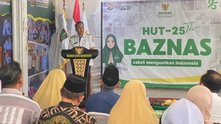 Wali Kota Solo Respati saat hadiri peringatan 25 Tahun Baznas Surakarta, Rabu (28/1/2026).