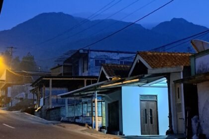 Suasana pedesaan di kaki Gunung Ungaran, Jawa Tengah. (bae)