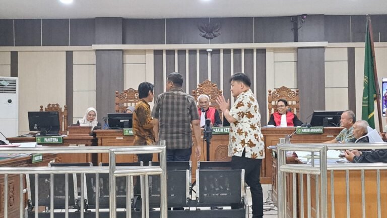 Sidang kasus korupsi Plaza Klaten digelar di Pengadilan Tipikor Semarang, Rabu (28/1/2026). (bae)
