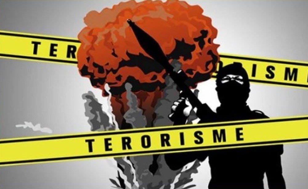 Ilustrasi pelaku teror yang berafiliasi pada jaringan teroris.